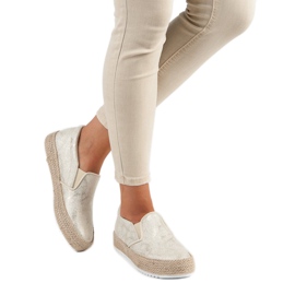 Betler Alpargatas Doradas En La Plataforma dorado 1