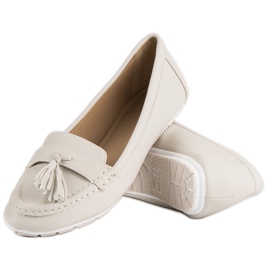 Tullo Mocasines beige con flecos 3