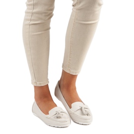 Tullo Mocasines beige con flecos 6