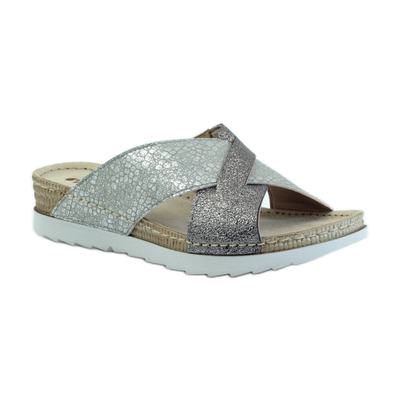 Babuchas KOMFORT INBLU 010 plata gris 1