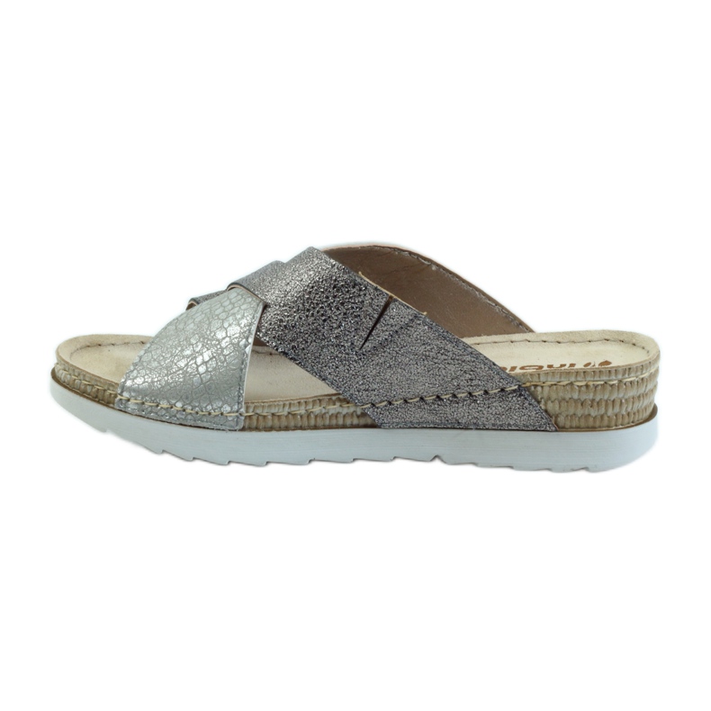 Babuchas KOMFORT INBLU 010 plata gris 2