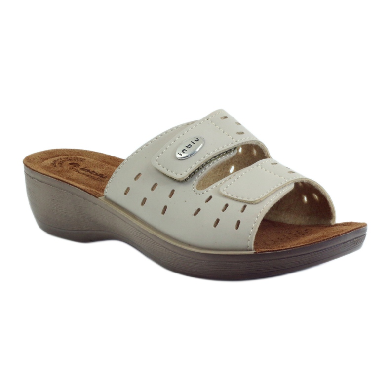 Cuña velcro Inblu PL029 beige 1