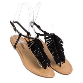 Chanclas negras negro 7