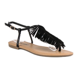 Chanclas negras negro 3