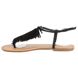 Chanclas negras negro 4