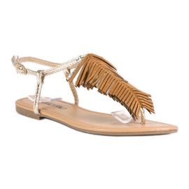 Chanclas doradas dorado 5