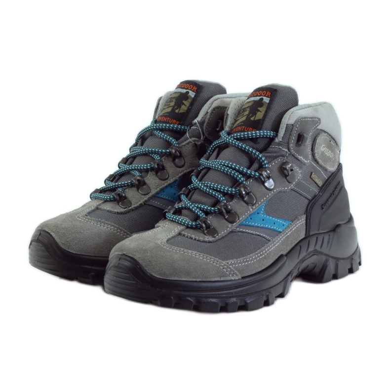 Zapatos trekking grisport negro azul 3