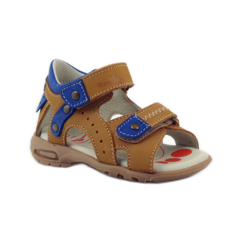 Sandalias velcro Ren But 1471 miel multicolor azul 1 Sandalias velcro Ren But 1471 miel multicolor azul 1