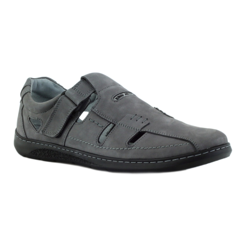 Riko zapatos de hombre sandalias 851 gris 1