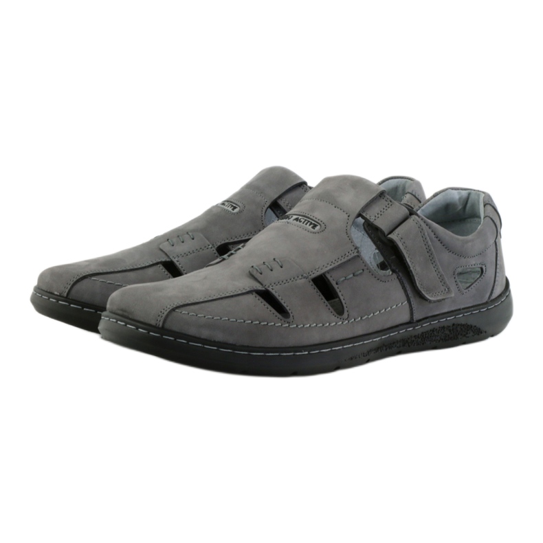 Riko zapatos de hombre sandalias 851 gris 3