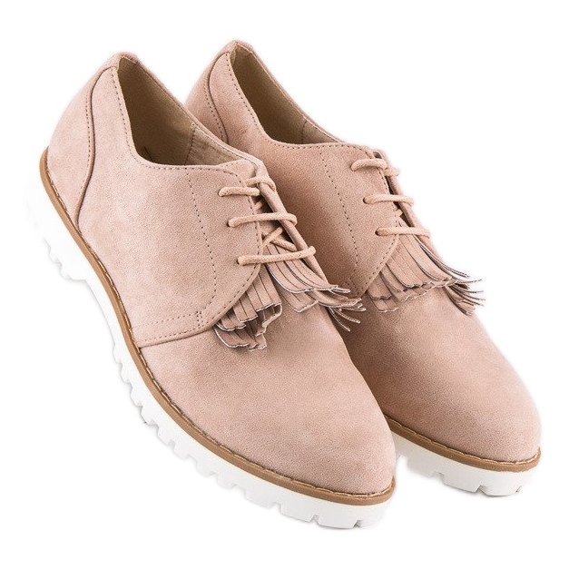 Zapatos boho de ante atados marrón 1 Zapatos boho de ante atados marrón 1