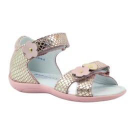 Sandalias flores Bartek 31794 rosa rosado amarillo 1