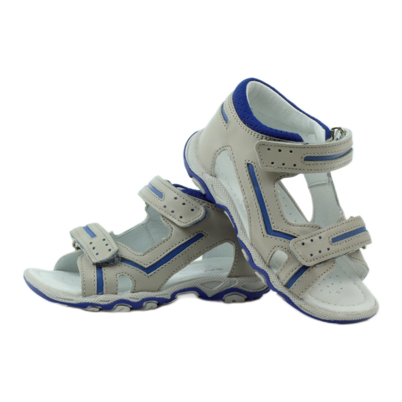 Sandalias con Velcro Bartek 31825 gris azul 3