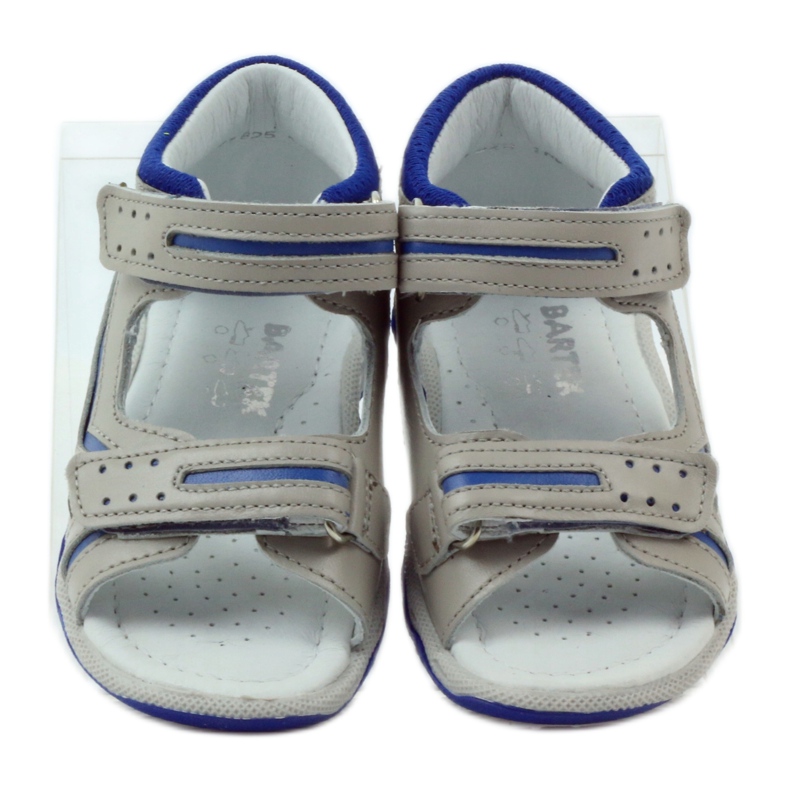 Sandalias con Velcro Bartek 31825 gris azul 4