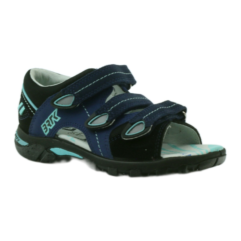 Sandalias cómodas de Bartek para niños Velcro 36106 azul marino 1