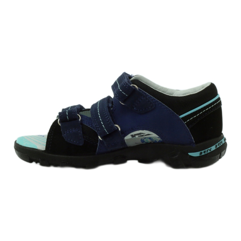 Sandalias cómodas de Bartek para niños Velcro 36106 azul marino 2
