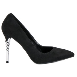 Tacones de ante negros 1