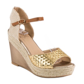 Kylie Sandalias Alpargatas Doradas dorado 1
