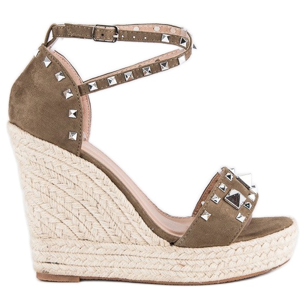 Bestelle sandalias alpargatas rock verde 2
