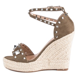 Bestelle sandalias alpargatas rock verde 3