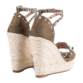Bestelle sandalias alpargatas rock verde 4