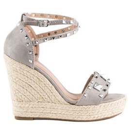 Bestelle sandalias alpargatas rock gris 8