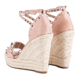 Bestelle sandalias alpargatas rock rosado 4