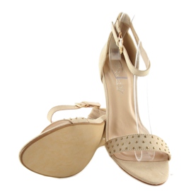 Sandalias tacones beige BL0764 beige 4