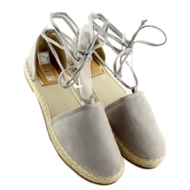 Alpargatas grises con lazada al tobillo 431-PGREY 2