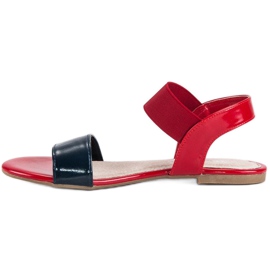 American Club Sandalias americanas rojas rojo 4