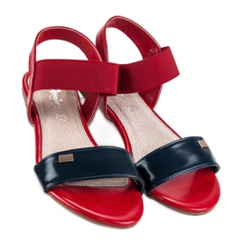 American Club Sandalias americanas rojas rojo 7