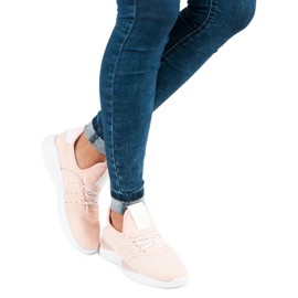 Tenis slip-on en polvo rosado 4