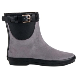 Kylie Botas de agua bajas para mujer gris 4