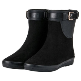 Kylie Botas de agua bajas para mujer negro 4