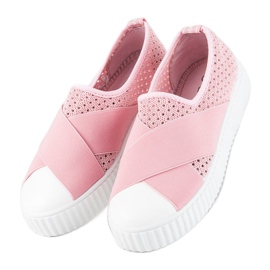 Zapatillas Creepers caladas rosado 2