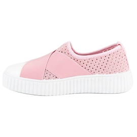 Zapatillas Creepers caladas rosado 1 Zapatillas Creepers caladas rosado 1