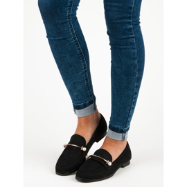 Zapatos brogue negros con perlas 6