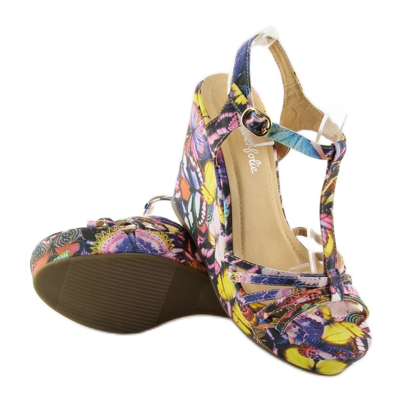 Sandalias con cuña YX-17 negras negro 2 Sandalias con cuña YX-17 negras negro 2