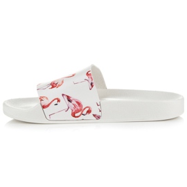 Vices Pantuflas de flamencos blanco 3