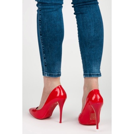 Vinceza Tacones lacados en rojo 5