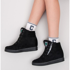 Deportivas de ante negro 9