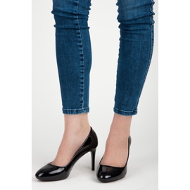 Danic Zapatos De Salón Lacados En Negro 5
