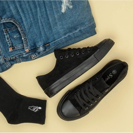 Seastar Zapatillas de ante con cordones negro 5