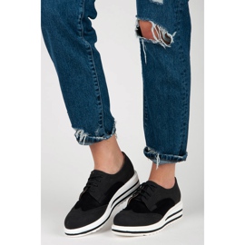 Vices Zapatos de ante con cordones negro 5