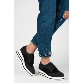 Vices Zapatos de ante con cordones negro 4