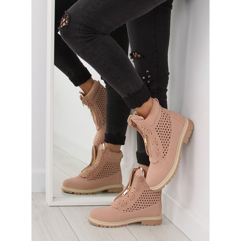 Bálsamo calado, cremallera dorada, R103 Rosa rosado 2