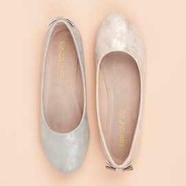 Bailarinas vinceza plata gris 5