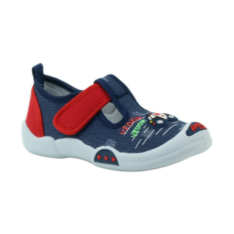 American Club Zapatillas deportivas americanas calzado infantil plantilla piel rojo azul marino 1