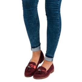 Mocasines burdeos elegantes rojo 2 Mocasines burdeos elegantes rojo 2
