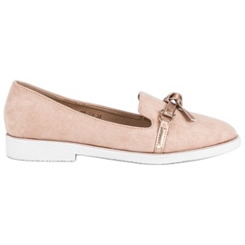 Bestelle Zapatos elegantes de ante rosado 1